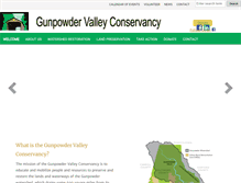 Tablet Screenshot of gunpowdervalleyconservancy.org